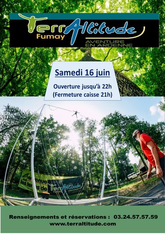 Ouverture 10h 22h Terraltitude 16 juin
